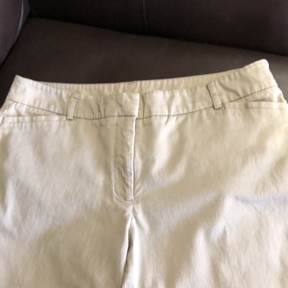 Capri pants! Grey/khaki color. Cotton/spandex. Size 10. Great condition! - Picture 4 of 7